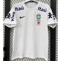2025-26 Brazil White Training shirts (广告版)