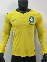 2026-27 Brazil Home Long Sleeve Player Version Soccer Jersey (长袖球员)