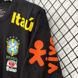 2025-26 Brazil Black Polo Short Sleeve