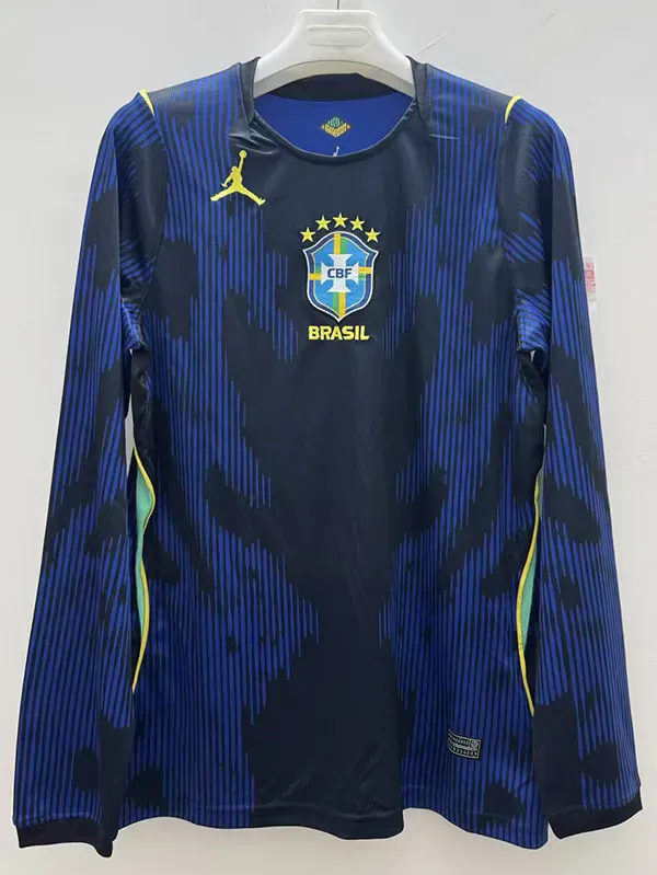 2026-27 Brazil Away Long Sleeve Soccer Jersey (长袖)