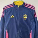 2025-26 Sweden Yellow & Royal blue Double Sided Windbreaker (双面风衣)