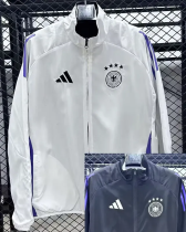 2025-26 Germany White & Black Double Sided Windbreaker (双面风衣)