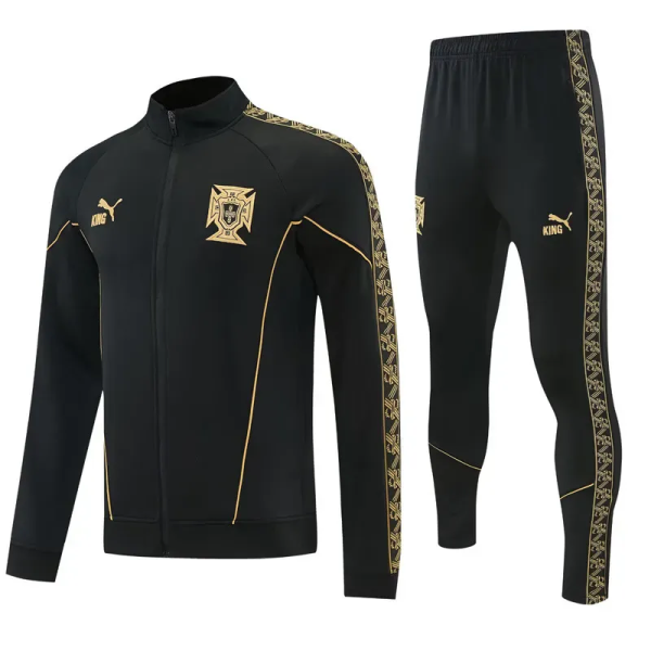 2026-27 Portugal Black Jacket Tracksuit