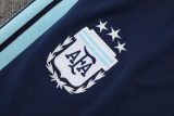 2026-27 Argentina Royal blue Half Pull Tracksuit (半拉链)