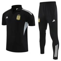 2025-26 Argentina Black Polo Tracksuit