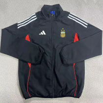 2025-26 Argentina Black Windbreaker #三星