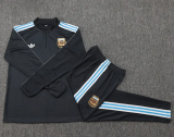 2025-26 Argentina Dark gray Half Pull Tracksuit #B2529(半拉链)