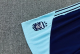 2026-27 Argentina Royal blue Tank top and shorts suit