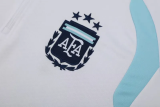 2026-27 Argentina White Half Pull Tracksuit (半拉链)