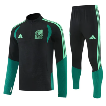 2026-27 Mexico Black Half Pull Tracksuit (半拉链)