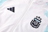 2025-26 Argentina White Hoodie Jacket Tracksuit