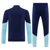 2026-27 Argentina Royal blue Half Pull Tracksuit (半拉链)