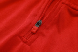 2026-27 Germany Red Kids Half Pull Tracksuit #E26009(童装)(半拉链)