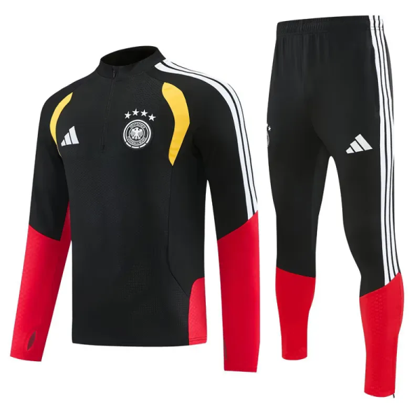 2026-27 Germany Black Half Pull Tracksuit (半拉链)
