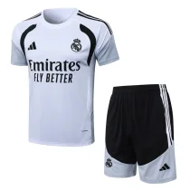 2026-27 Real Madrid White Training Short Suit #J26014