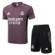 2025-26 Real Madrid Gray Purple Training Short Suit #D25279