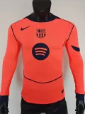 25-26 Barcelona Third Long Sleeve Player Version Soccer Jersey (长袖球员)