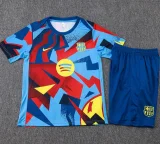 25-26 Barcelona Light blue Training Short Suit #D25253