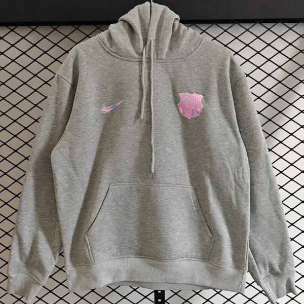 2025-26  Barcelona Gray Hoody 灰色(加绒)
