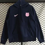 2025-26  Barcelona Royal blue Hoody 宝蓝色(加绒)