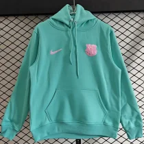 2025-26  Barcelona Light green Hoody 浅绿色(加绒)粉标