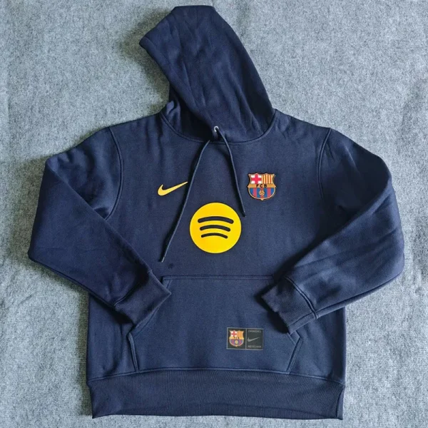 2025-26  Barcelona Royal blue Hoody 宝蓝色(加绒)