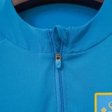 2026-27 Spain Blue Top Half Pull Tracksuit (半拉上衣)