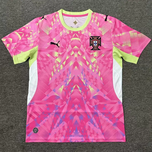 2026-27 Portugal Pink Special Edition Fans Training shirts (黑标)