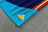 2026-27 Spain Royal blue Tank top and shorts suit