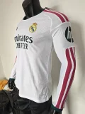 2026-27 Real Madrid Home Long Sleeve Player Version Soccer Jersey (长袖球员)