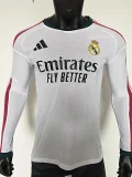 2026-27 Real Madrid Home Long Sleeve Player Version Soccer Jersey (长袖球员)