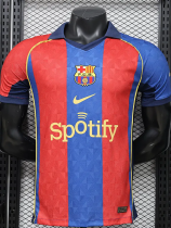 26-27 Barcelona Red Blue Special Edition Player Version Training Shirts (Spotify)