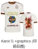 2026-27 Spain Away X-Karol G Graphics Fans Soccer Jersey