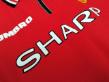 1998-1999 Man Utd Home Retro Soccer Jersey