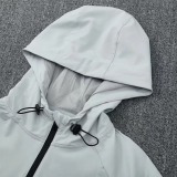 25-26 Algeria Gray Windbreaker Suit (Hoodie)(风衣套装)