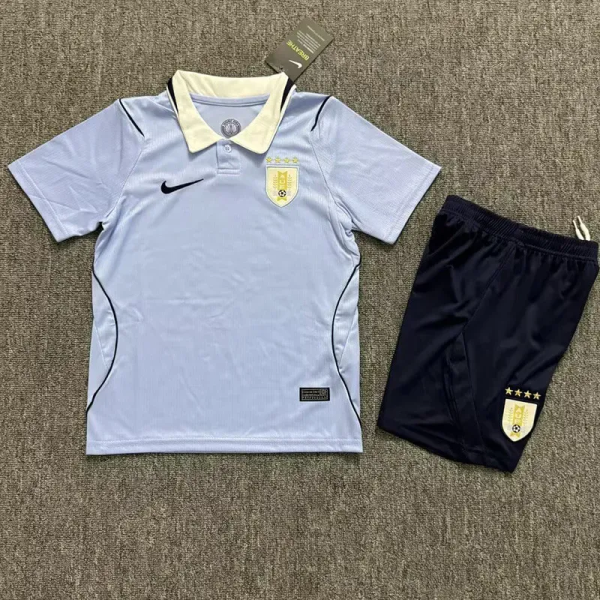 2026-27 Uruguay Home Kids Soccer Jersey