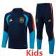 2026-27 Spain Royal blue Kids Half Pull Tracksuit #E26024(童装)(半拉链)