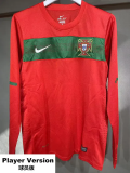 2010 Portugal Home Player Version 长袖球员 Long Sleeve Retro Soccer Jersey