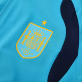 2025-26 Spain Lake blue Windbreaker Suit (Hoodie)(风衣套装)