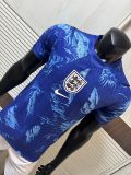 2026-27 England Blue Goalkeeper Player Version Soccer Jersey