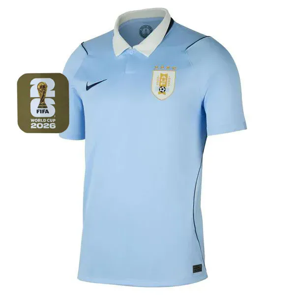 2026-27 Uruguay Home Fans Soccer Jersey (Right-Arm Patch)