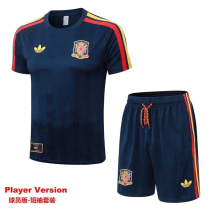2026-27 Spain Royal blue Player Version Training Short Suit (球员短套装)#D2604