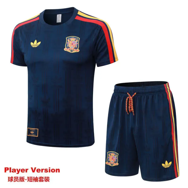 2026-27 Spain Royal blue Player Version Training Short Suit (球员短套装)#D2604