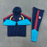 2026-27 Colombia Royal Blue Windbreaker Suit (Hoodie)(风衣套装)