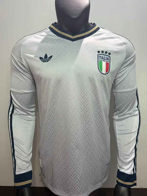 2026-27 Italy Away Long Sleeve Player Version Soccer Jersey (长袖球员)