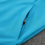 2025-26 Spain Lake blue Windbreaker Suit (Hoodie)(风衣套装)