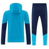 2025-26 Spain Lake blue Windbreaker Suit (Hoodie)(风衣套装)