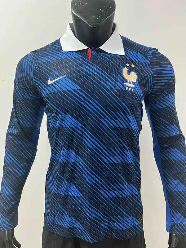 2026-27 France Home Long Sleeve Player Version Soccer Jersey (长袖球员)