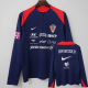 2026-27 Croatia Royal blue Top Half Pull Tracksuit (半拉上衣)
