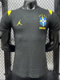 2026-27 Brazil Black Player Version Training shirts (黄飞人标)